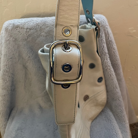 (RARE) polka dot Coach hobo shoulderbag - Picture 7 of 14